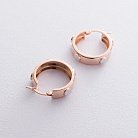 Золотые серьги - кольца с06670 от ювелирного магазина Оникс