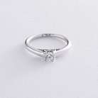 Золотое кольцо с бриллиантом кб0333lg от ювелирного магазина Оникс