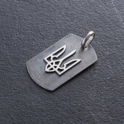 Серебряный жетон "Герб Украины - Тризуб" (возможна гравировка) 133157