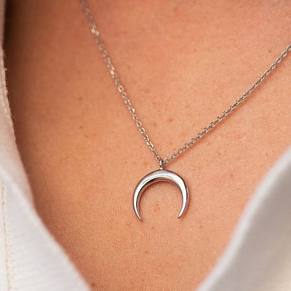 Серебряное колье "Лунница" 1085 №6