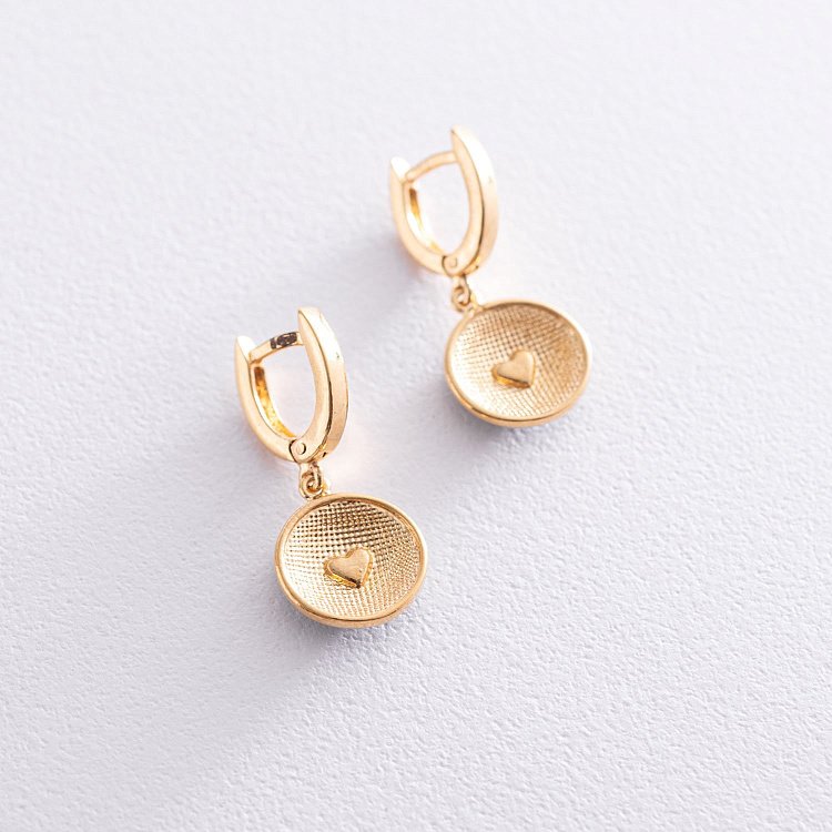 Срібні сережки "Квіточки" (чорніння, позолота) 122796 від ювелірного магазину Онікс - 4