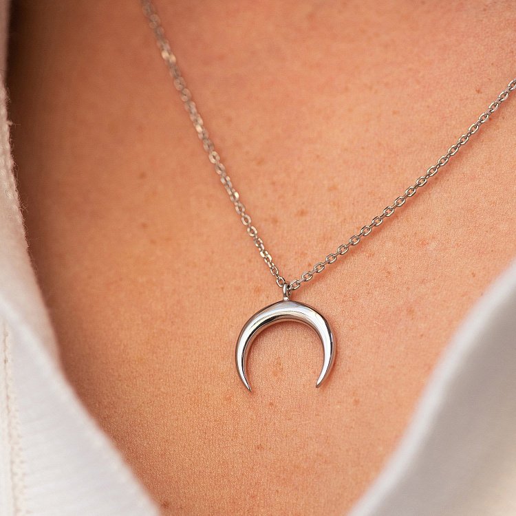 Серебряное колье "Лунница" 1085 от ювелирного магазина Оникс - 6