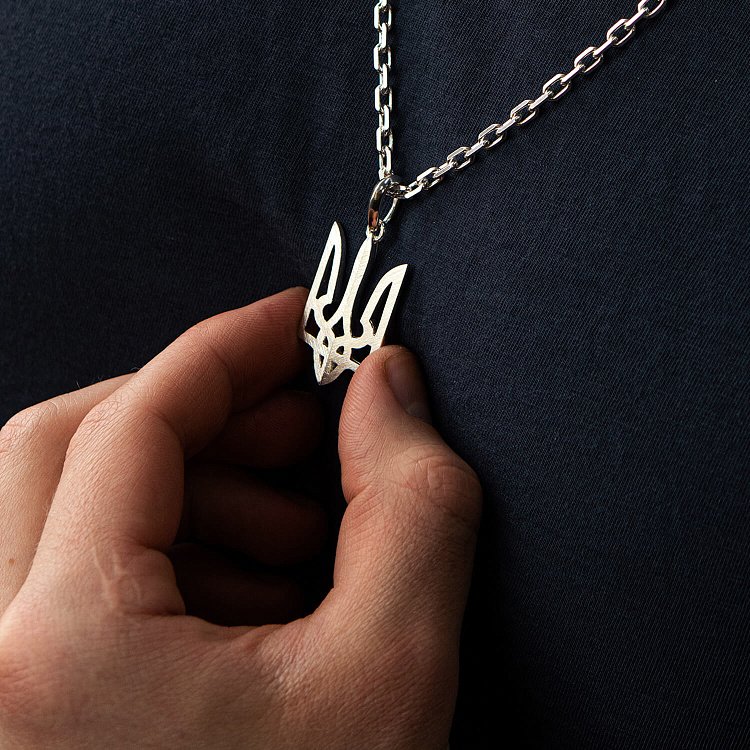 Серебряный кулон "Герб України - Тризуб" 133125 от ювелирного магазина Оникс - 10