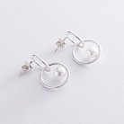 Срібні сережки "Муза" (перли) 122664 от ювелирного магазина Оникс - 2