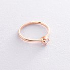 Помолвочное кольцо в красном золоте (бриллиант) кб0191ca от ювелирного магазина Оникс