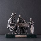 Серебряная фигура ручной работы "Опять двойка" 23152 от ювелирного магазина Оникс