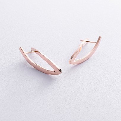 Серьги "Айрис" в красном золоте с04949