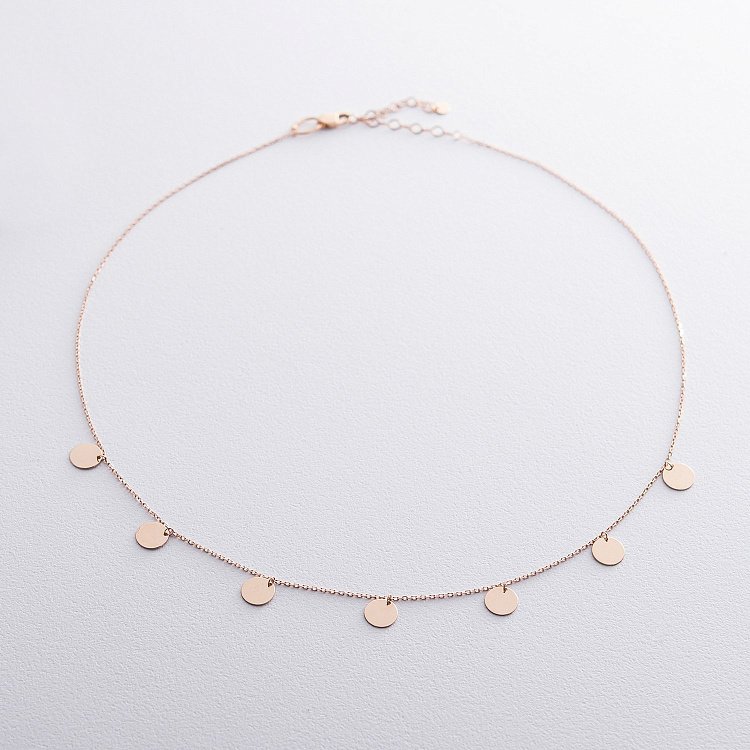 Золоте кольє з монетками кол01417 від ювелірного магазину Онікс