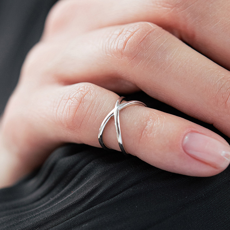 Серебряное кольцо "Оrbita" на фалангу 901-00877 от ювелирного магазина Оникс - 3