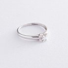 Золотое помолвочное кольцо с фианитом к06172 от ювелирного магазина Оникс - 2