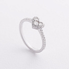 Золотое кольцо "Сердечко" (бриллианты) кб0652cha от ювелирного магазина Оникс