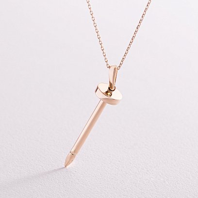 Кольє "Цвях" у жовтому золоті кол02183