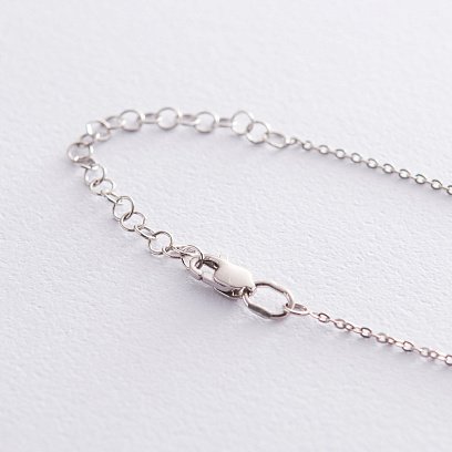 Срібне кольє для гравіювання (диск і 2 серця) 181000 №9