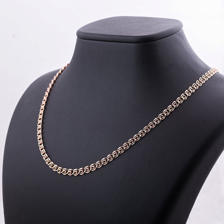 Золотая цепочка плетение Лав (4 мм) ц00045-4 от ювелирного магазина Оникс - 2