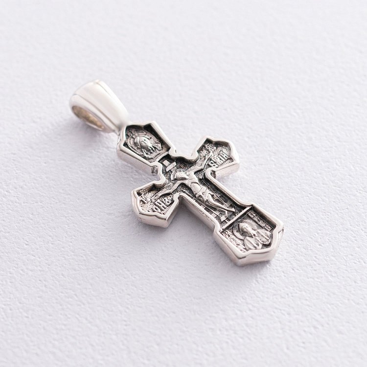 Православний хрест "Розп'яття Христове. Св. Миколай Чудотворець" 133080 від ювелірного магазину Онікс - 3