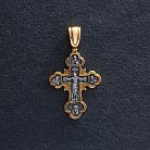 Срібний хрест "Розп'яття Христове. Архангел Михаїл" 132227 от ювелирного магазина Оникс - 3