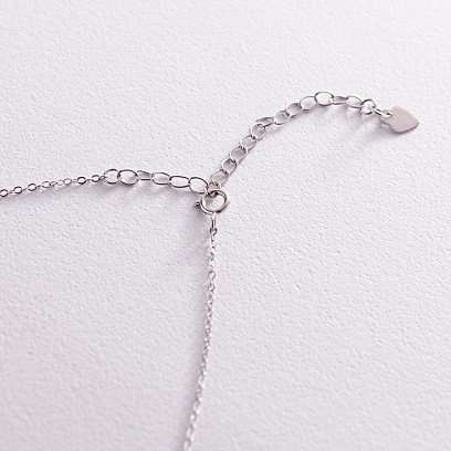 Серебряное колье с фианитами 18566 №18