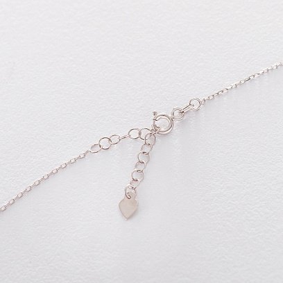 Срібне кольє "Мати з дитиною" (фіаніт) 18859 №2