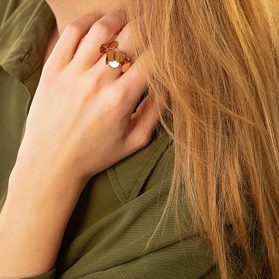 Золотое кольцо Монетки к06405 №6