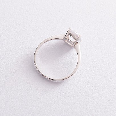 Серебряное кольцо с фианитом 111898 №4