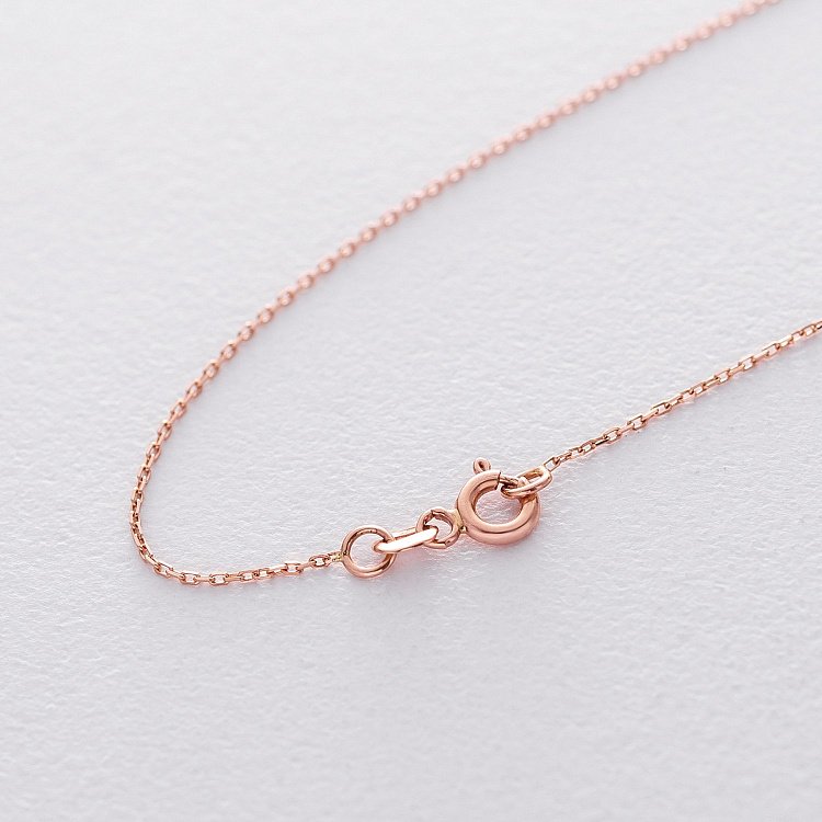 Золотое колье "Кольца" с фианитами кол01498 от ювелирного магазина Оникс - 4