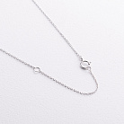 Колье в белом золоте "Клевер" (бриллианты) колб0196mi от ювелирного магазина Оникс - 2