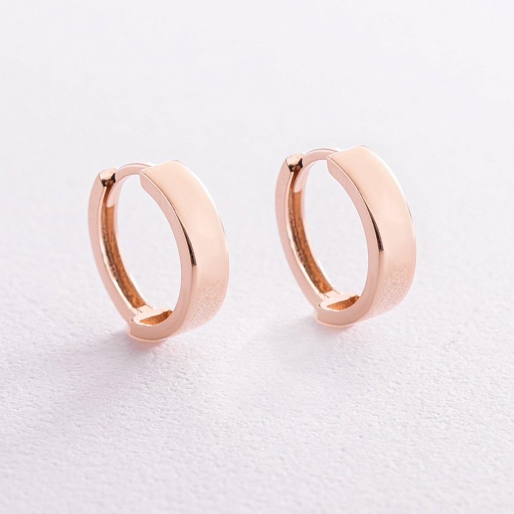 Золоті сережки - кільця с07728 від ювелірного магазину Онікс