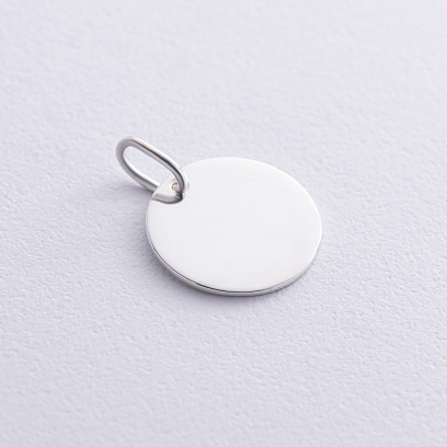 Срібний кулон для гравіювання (17 мм) 132722 №3