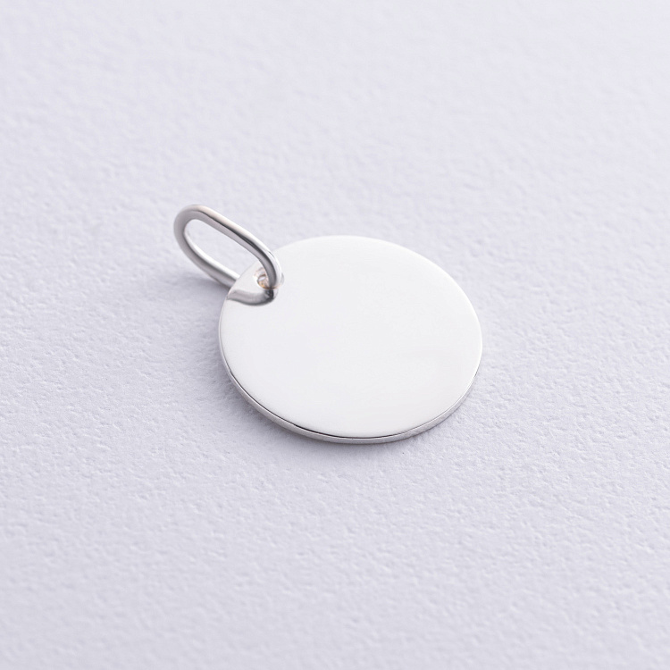 Срібний кулон для гравіювання (17 мм) 132722 від ювелірного магазину Онікс - 2