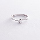 Золотое помолвочное кольцо (бриллианты) кб03039б от ювелирного магазина Оникс