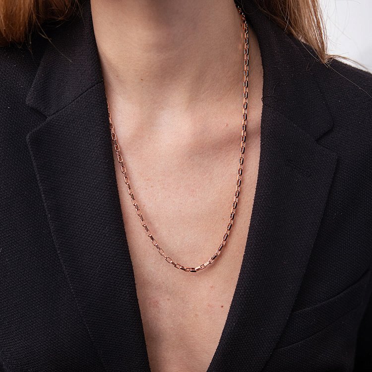 Золотая цепочка "Якорное плетение" (3 мм) ц00358-3 от ювелирного магазина Оникс - 3