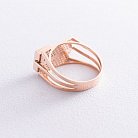 Золотое кольцо с фианитами к05946 от ювелирного магазина Оникс - 2