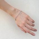 Срібний браслет "Сердечко" (фіаніти) 141280 от ювелирного магазина Оникс - 1