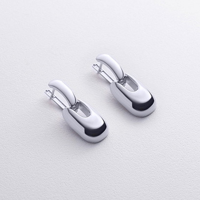 Сережки "Nicoletta" у білому золоті с09152 №2