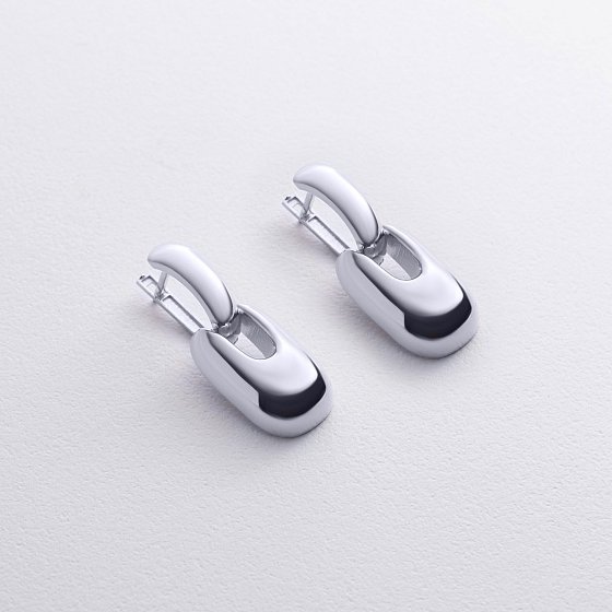 Сережки "Nicoletta" у білому золоті с09152 №2