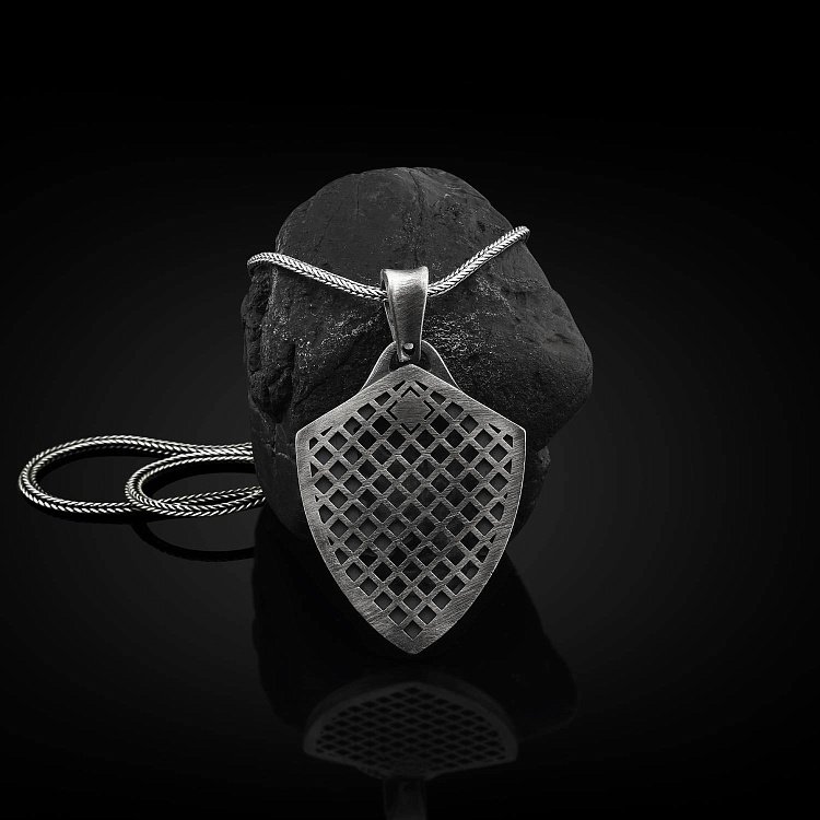 Серебряный кулон "Азиатский тигр" 133193 от ювелирного магазина Оникс - 4