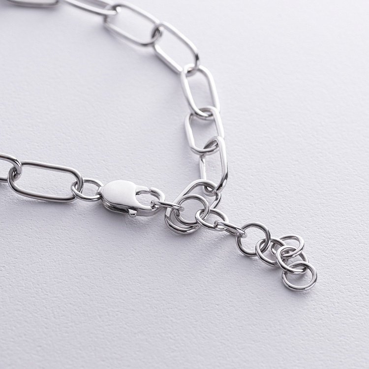 Колье "Свобода" в белом золоте кол01844 от ювелирного магазина Оникс - 8