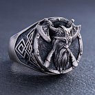 Серебряное кольцо "Викинг с топорами" 423 от ювелирного магазина Оникс - 7