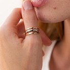 Золотое кольцо без камней к07026 от ювелирного магазина Оникс - 1