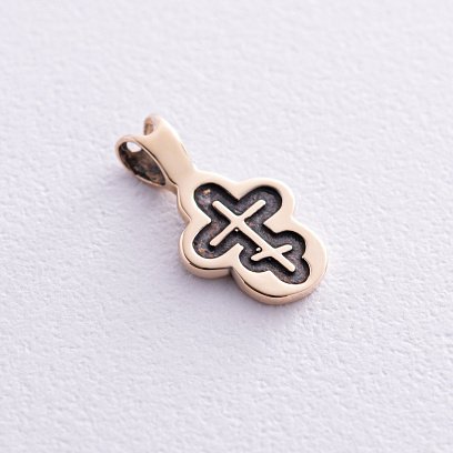 Дитячий хрестик у жовтому золоті п03789 №6