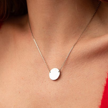 Срібне кольє "Сонячні зайчики" 181046 №10