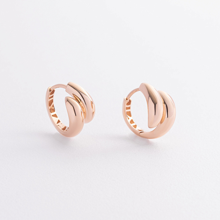 Серьги "Rosemarie" в красном золоте с09358 от ювелирного магазина Оникс