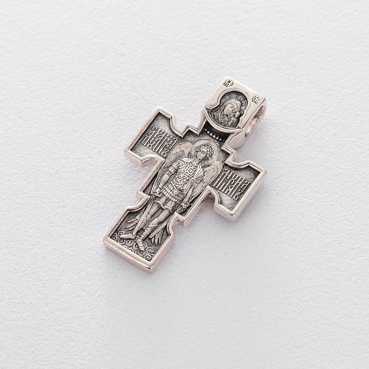 Срібний православний хрестик 131016 від ювелірного магазину Онікс - 1