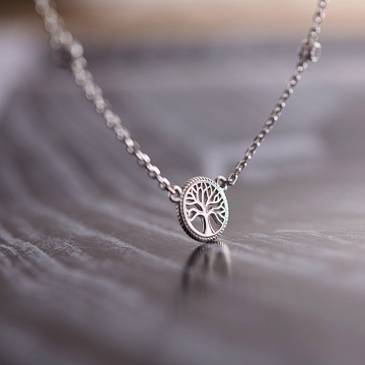 Срібне кольє "Дерево життя" (фіаніт) 18816 від ювелірного магазину Онікс - 10