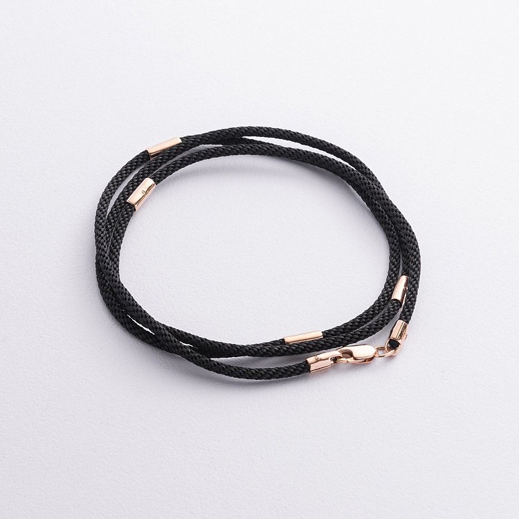 Ювелірний шнурок із золотою застібкою 7608000 від ювелірного магазину Онікс