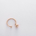 Золотое кольцо в стиле минимализм к05458 от ювелирного магазина Оникс - 1