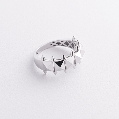 Каблучка "Clara" у білому золоті к08284 №3