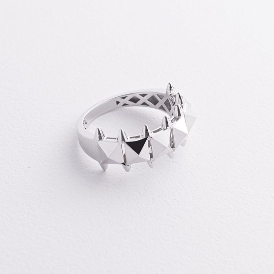 Каблучка "Clara" у білому золоті к08284 №4