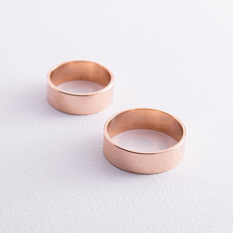 Золота обручка "Американка" (можливе гравіювання) обр00002ш6 від ювелірного магазину Онікс - 4