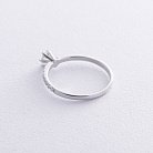 Помолвочное кольцо с бриллиантами (белое золото) 220201121 от ювелирного магазина Оникс - 4
